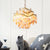 Luxury Shell Hanging Lamp for Ceiling French Living Room Pendant Light Bedroom Crystal Chandelier Home Decorations Luster LED