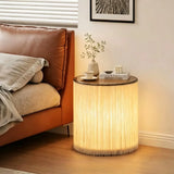 Modern Tassel Fringe Accent Table Lamp with E27 Bulb - Boho Decorative Desk & Bedside Light Fixture for Living Room, Bedroom & Office Decor