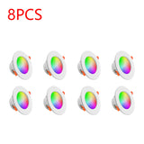 Tuya Smart LED Downlight LED Ceiling Recessed Down Light Dimmable Spot Lamp 10W RGB +CW+WW Changeable LED Downlight