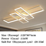 2026 Modern LED Chandelier - Nordic Aluminum Ceiling Light with Remote