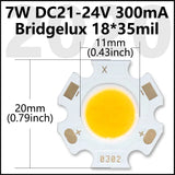 COB LED Chip 3W 5W 7W 10W 20W 30W 40W Light Emitting Diode LED Module Matrix 1313 2020 2828 1919 for Bulb Downlights