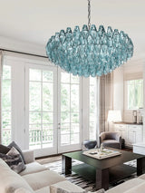 2027 Murano Glass Wish Bottle Pendant Lamp Colorful Glass Electroplated Brass Silver Round Dimmable Ceilings Lustre