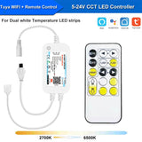 Smart Life APP 5-24V -DW/CCT/RGB/RGBW led Light Strip Wireless Remote Controller Smart Home work with Alexa Google Home