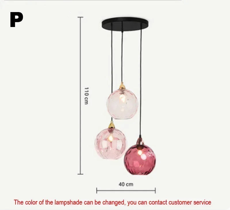 Designer  Stained Glass Chandelier For Living Room Restaurant Classical  Color Hanging Lamp Fixture Bedroom