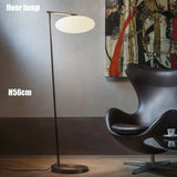 European Creative Minimalist White Glass LED Floor Lamp,Vertical Multi-head Metal Frame Bedside Living Dining Home Decoration