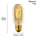 Edison Bulb E27 220V 40W ST64 A19 T45 G80 G95 G125 Incandescent Filament Bulb Lighting Retro Edison Light Bulb