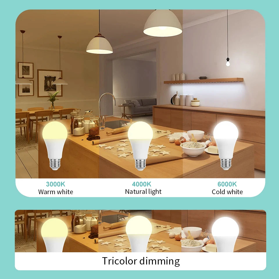 6Pcs/Lot E27 E14 B22 LED 220V  3W 6W 9W 12W 15W 18W 20W Led Bulb Cold White Led Lights For Living Room Use