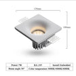 Recessed LED Gypsum Downlight Borderless Zigbee Spotlight Anti-Glare Ceiling Lamp Living Room Bedroom Aisle Embedded Lighting