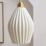 IWHD Home Design LED Pendant Lamp Balcony Reading Dining Room Japan Style Gold Copper Patterned Ceramic Hanging Lights Hanglamp