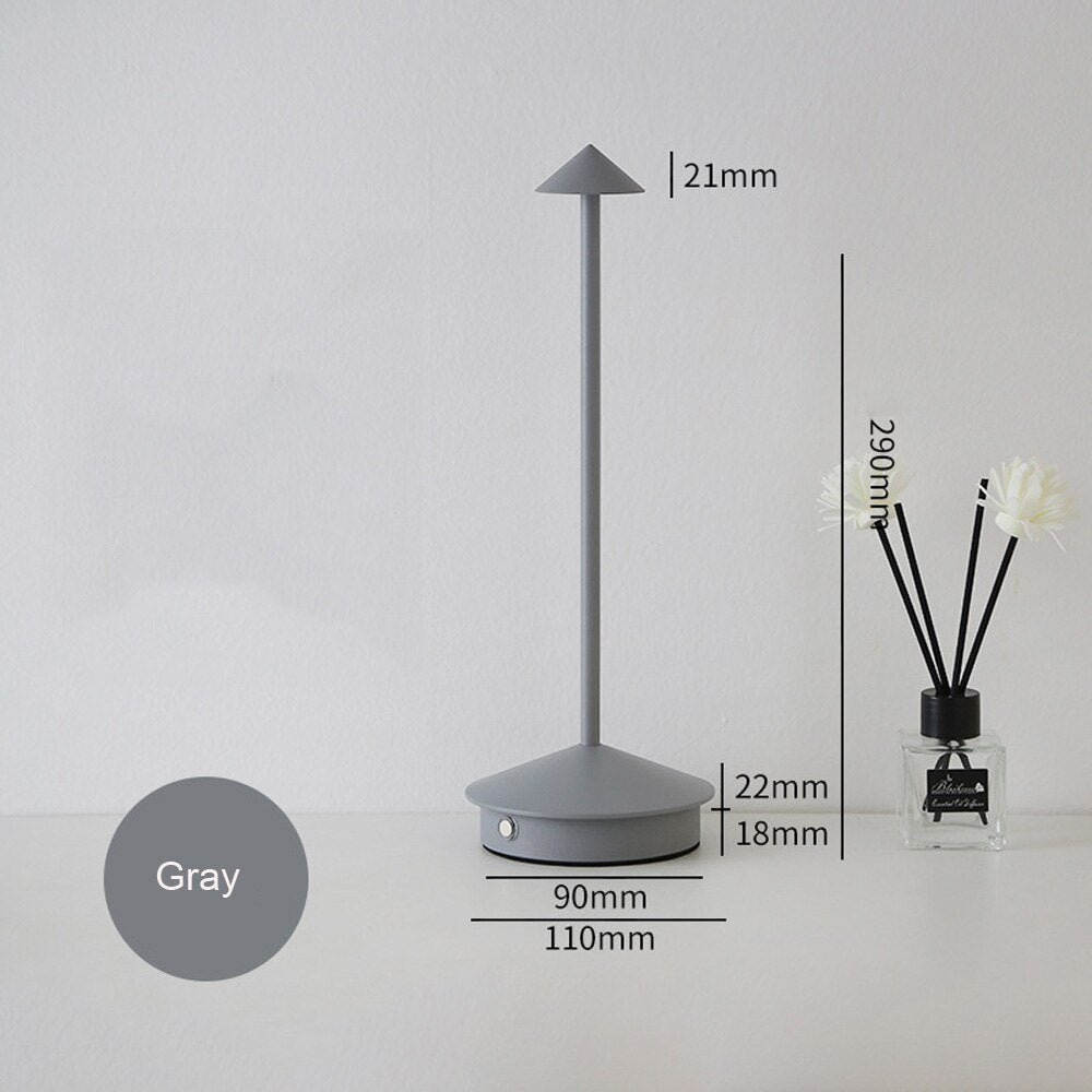 Modern Metal 5V USB Touch Table Lamps Living Room Desk Bedroom Bedside Study Restaurant Decorative Creative LED Night Light
