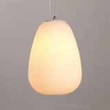Modern Milky White Glass Whorls Cocoon Pendant Light For Kitchen Dining Table Study Room Acrylic House Decor Hanging Lamp