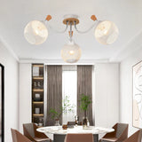 Chandeliers living room ceiling lamp kitchen solid wood E27 pendant lights dining room white/black ceiling light