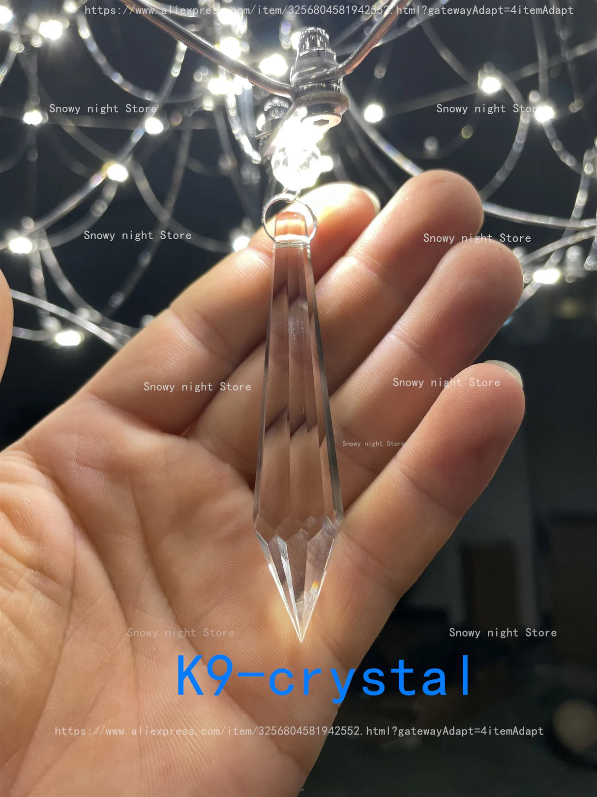 Starry Crystal Chandelier Living Room Light Luxury Modern Hotel Villa Duplex Bedroom Restaurant Fireflies Ceiling Ceiling Light