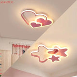 Cloud/Love shape Decor Indoor Lighting fixtures Modern LED White/Pink Ceiling Lamp for Children's Room Kids Bedroom