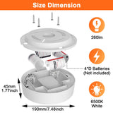 Battery Power Remote Ceiling Lamp Dimmable Wireless Motion Sensor LED Ceiling Lights Fixture Timer Kitchen Hallway Night Lights