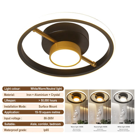 Modern Aisle LED Ceiling Lamp Simple Minimalist Chandelier For Corridor Entrance Attic Indoor Lighting Fixtures Pendant Light