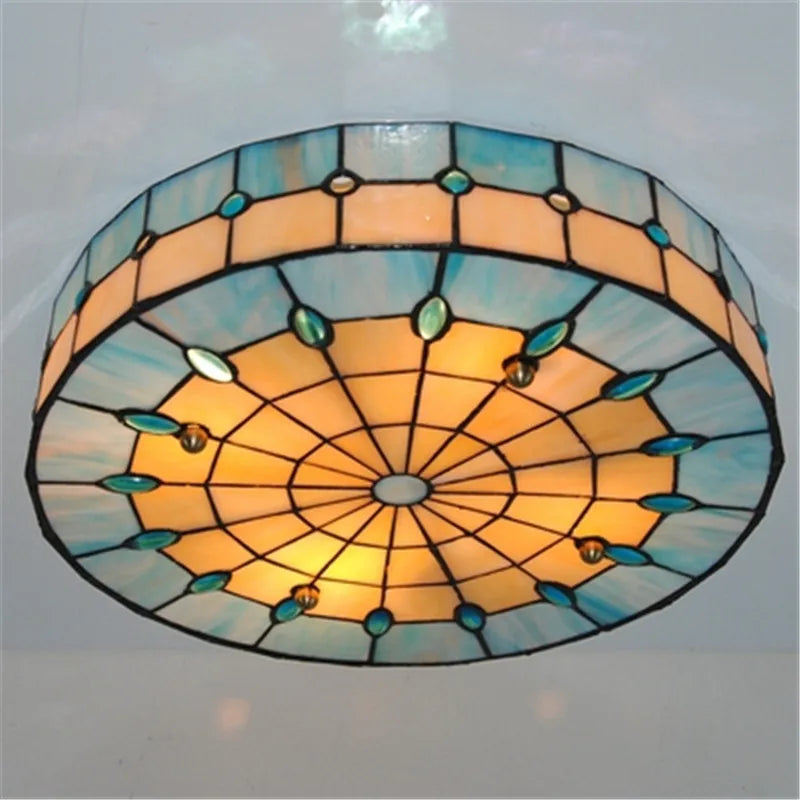 Vintage glass ceiling light turkish designer tiffany lamp for Bedroom Lighting Living Room dining room decoration kitchen lighti