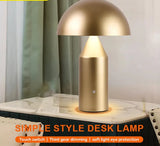Portable table lamp mushroom lamp rechargeable led touch switch night light dining room bedroom bedside lamp