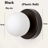 Macaron Soft Style Small Wall Sconce - Modern E27 Ball Lamp for Home Decor