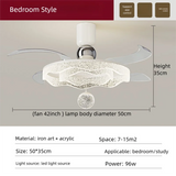 Fan Light 2026 New Living Room Light Luxury High end Italian Minimalist Restaurant Ceiling Fan Light Whole House Lighting Fixtures