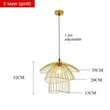 Nordic art pendant light living room dining room bedroom hallway foyer balcony modern minimalist wrought iron lighting fixtures