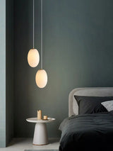 2026 Trendy Marble Joy LED Chandelier - Luxury Alabaster Pendant Light