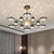 2025 New Chandeliers Romantic Starry Modern Ceiling Light Fixture 6 Lights White Creative Home Stepless Dimmable  Ceiling Lamp