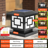 Outdoor LED Solar Column Light - Waterproof Dimmable Garden Pillar Lamp