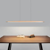 Nordic Design Walnut Long Table Lamp Modern Simple Zen Pendant Lights Japanese Style Tea Quiet Restaurant Home Decor Lamps LED
