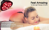 18pcs Red Lights Lamp Therapy Holder 360° Adjustable Clamp 660&850nm Infrared Combo Bulb for Relief and Recovery Skin Care Pain