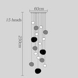 Modern Stair chandelier Pendant lights indoor lighting Ceiling lamp hanging light led Chandeliers for living room indoor lightin