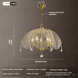 Nordic Modern Crystal Chandelier Pendant Light For Living Room Bedroom Dining Room Bar Kitchen E14 Bulb Decorate Hanging Lamp