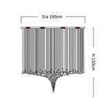 Crystal Stone Large LED Chandelier - Luxury Long Staircase Hanging Lamp