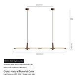 Nordic Designer Long Strip Restaurant Island Chandelier Simple Creative Office Study Lamp Light Luxury All-Copper Tea Room Lamp