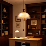 Acrylic Lampshade Pendant Lights Three E27 Bulb With Brown Wood For Bedroom Dining Room Kitchen Shop Lighting Fixtures