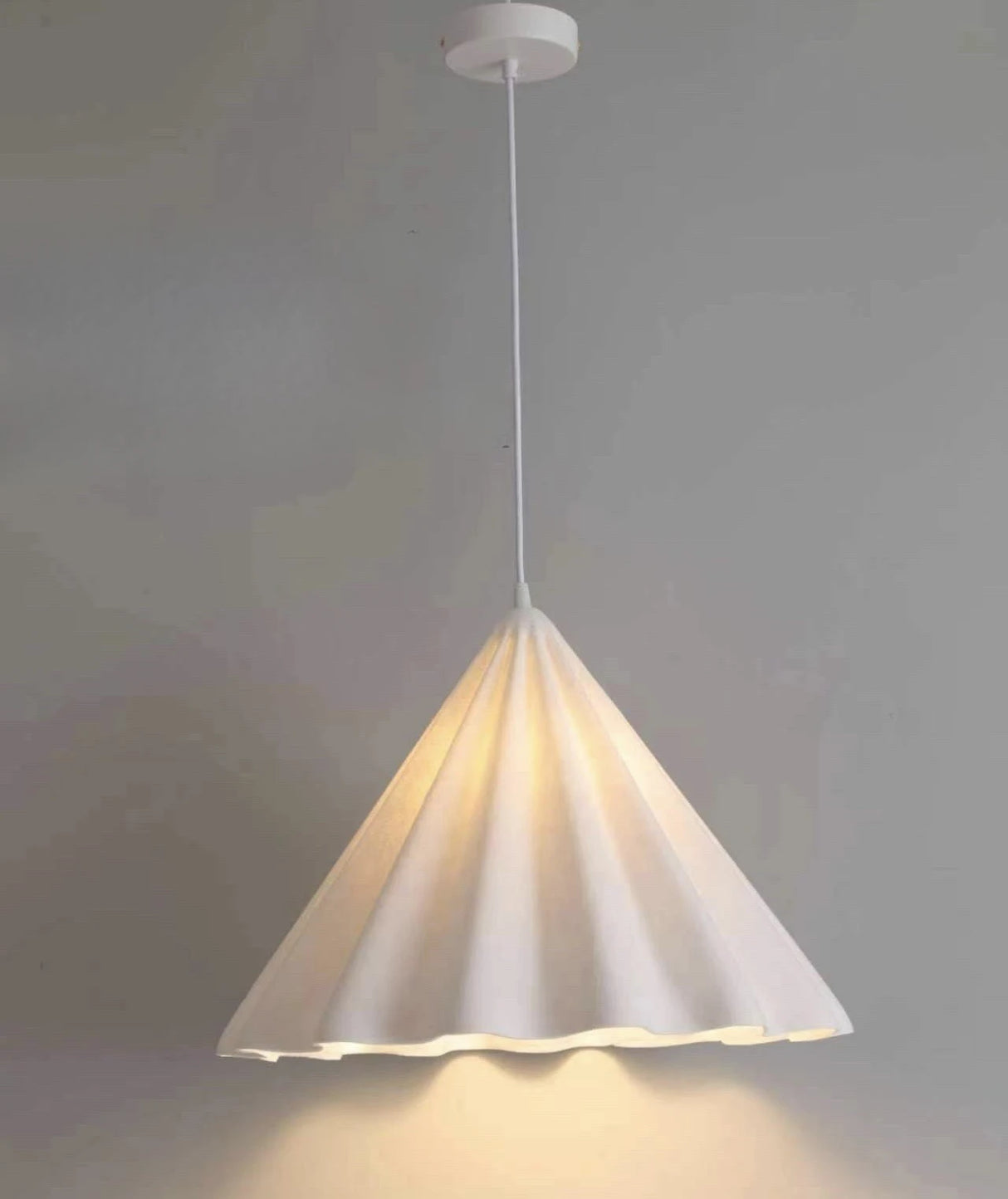 Nordic Design Felt Pleated LED Pendant Light - Modern Living Room Decorative Chandelier