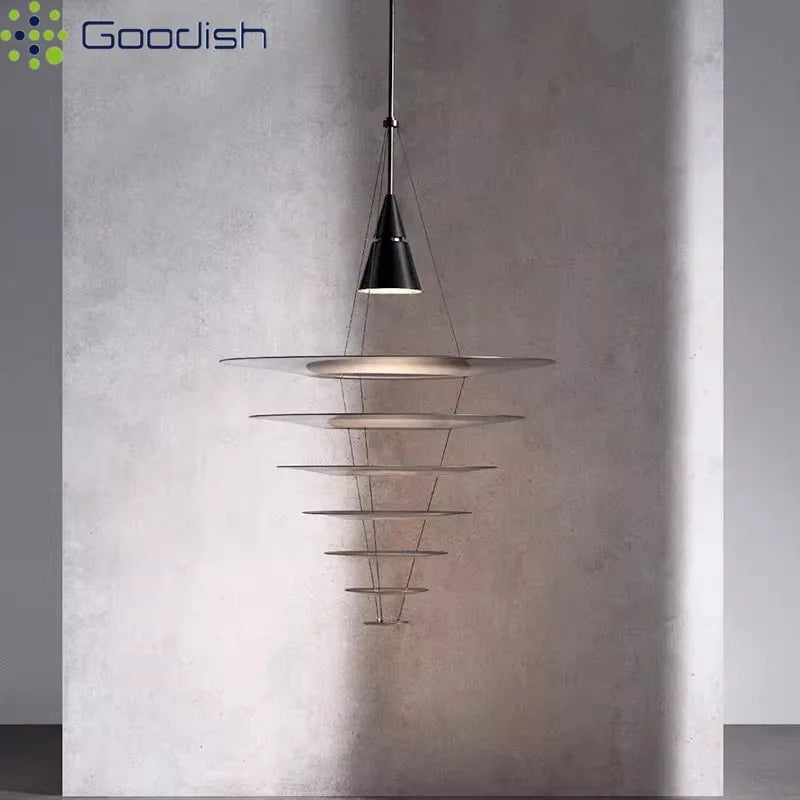 Denmark Louis Poulsen Enigma Pendant Lights Acrylic Slice Ripple Art Creative Lamps for Living Room Home Decoration Chandeliers