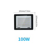 LED Flood Light Outdoor (10W to 200W) AC110V/220V - IP65 Waterproof Garden Spotlight & Exterior Wall Reflector Fixture