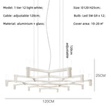 Modern Luxury Foyer G9 Led Chandelier Lustre Metal Pendant Chandelier Lighting Stairs Hanging Lamp Deco Led Indoor Light Fixture