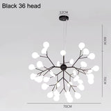 Nordic Modern Firefly Ceiling Chandelier Pendant Lamp G4 Led Lights Home Baby Room Bedroom Living Room Decoration Salon Starry