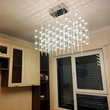 Nordic Creative Rectangular Luminaire Starry Chandelier Minimalist Front Desk Clothing Store Bar Rectangular Lighting