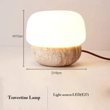 Nordic Creative Yellow Cave Stone Floor Lamp Japanese Wabi Sabi Style Bedroom Home Decoration LED Desk Lamp with Light Source