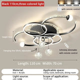 Starry sky Ceiling Chandelier Ordic Circle Living Room Led Pendant Light For Living Room Intelligent Ligjts Decoration Ceiling