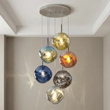Nordic Lava Texture LED Pendant Light - Minimalist PVC Hanging Lamp