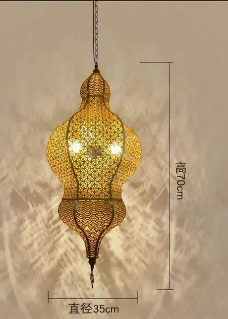 Southeast Asia Moroccan Retro Vintage Industrial Wall Lamp LED E27 Gold Luster's Iron Art Decorative Wall Mounted Restaurant Store