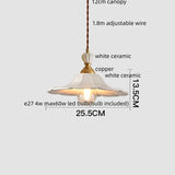 IWHD Home Design LED Pendant Lamp Balcony Reading Dining Room Japan Style Gold Copper Patterned Ceramic Hanging Lights Hanglamp