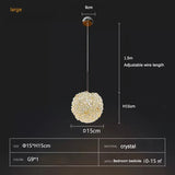 Light luxury postmodern cherry crystal chandelier living room bedroom bedside lamp restaurant creative small chandelier