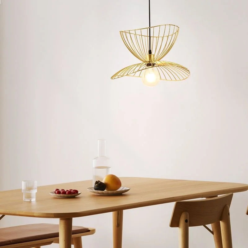 Nordic art pendant light living room dining room bedroom hallway foyer balcony modern minimalist wrought iron lighting fixtures