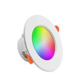 Tuya Smart WiFi 10W RGBCW LED Recessed Downlight (2700K-6500K) - App Dimmable Color-Changing & Tunable White Ceiling Spotlight Compatible with Alexa & Google Home