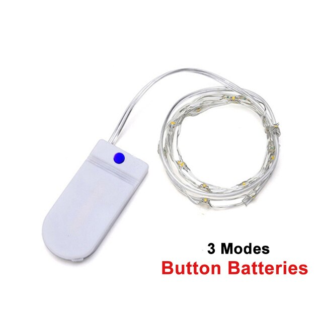 Fairy Lights Copper Wire LED String Lights Christmas Garland Indoor Bedroom Home Wedding New Year Decoration USB Battery Powered